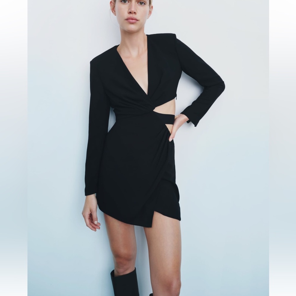 Zara mini cut out dress